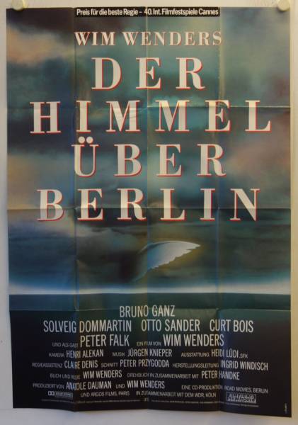Wings of Desire original release german double-panel movie poster
